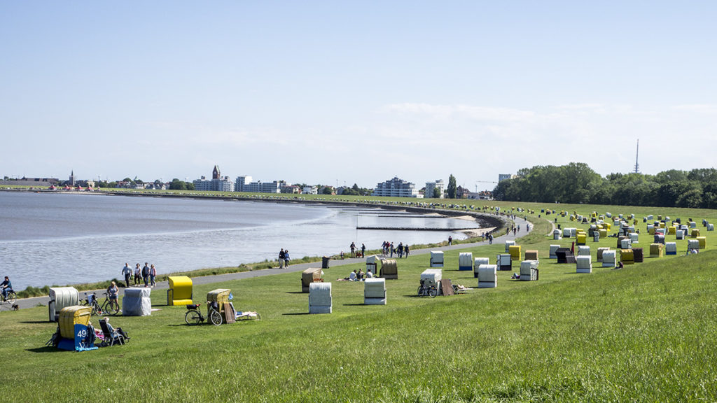 Promenáda v Cuxhavenu